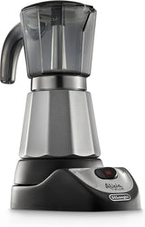 De'Longhi Alicia Plus EMKM6.B Moka (ruotabile a 360°, 550 W) Argento-Nero
