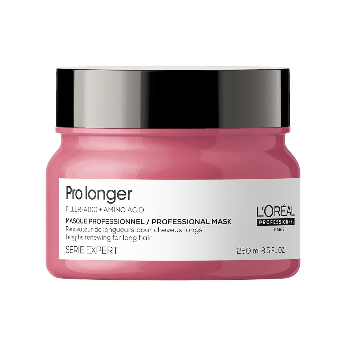 L'Oréal Professionnel Maschera rinforzante per capelli lunghi e sottili con filler A-100 e aminoacidi, Series Expert, Pro Longer Mask Maschera per capelli Naty Shop 240,97 g (1 confezione)