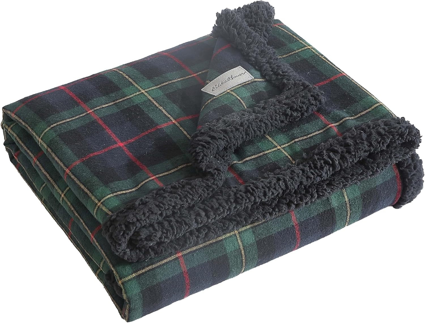 Coperta Eddie Bauer, flanella di cotone, decorazioni per la casa, reversibile, biancheria da letto Sherpa, quadri in pino, trapunte e trapunte Naty Shop
