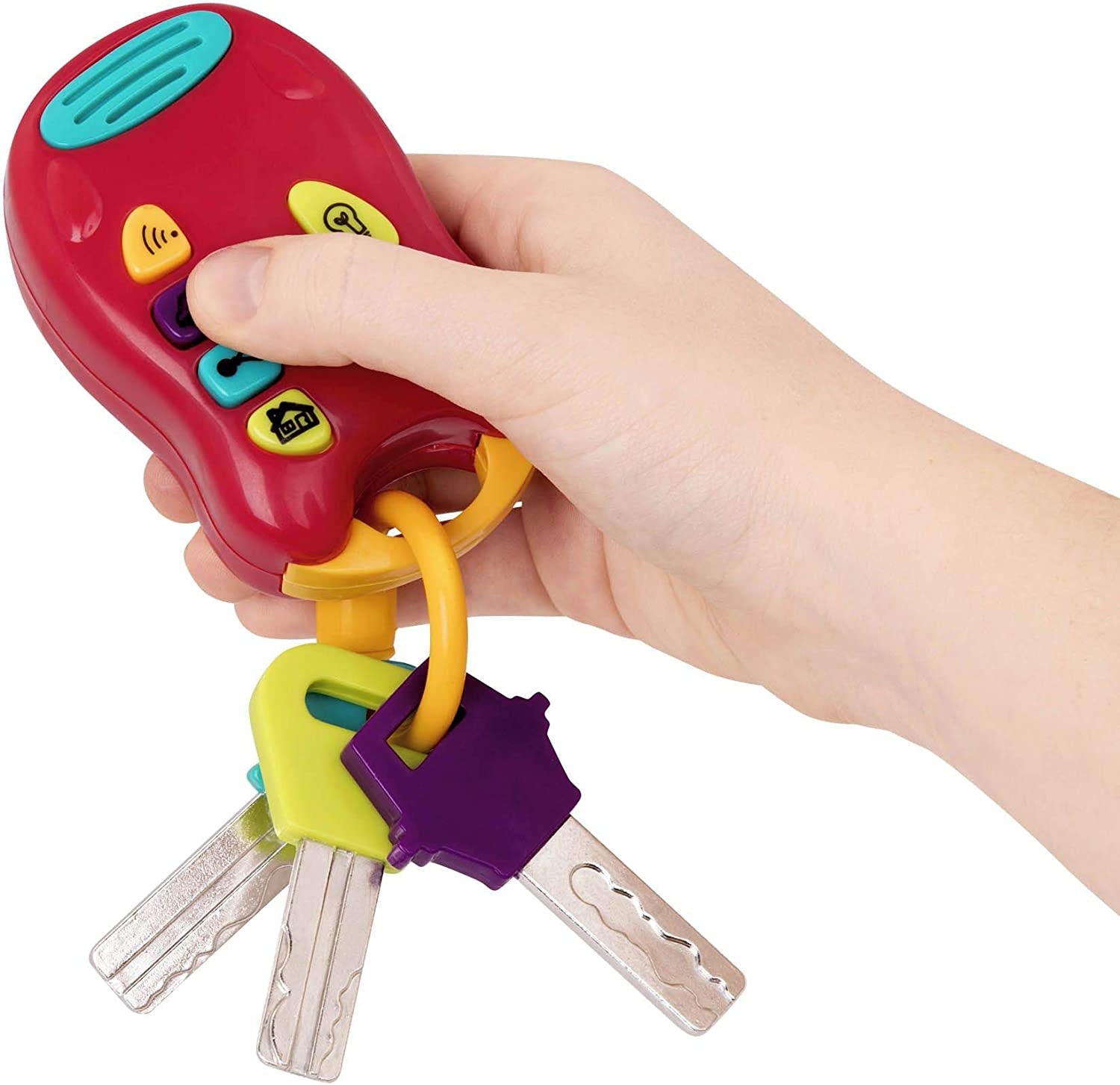 Battat toy key baby toy - Portachiavi colorato per auto con luci e suoni per bambini da 10 mesi in su Bebe Toys Naty Shop