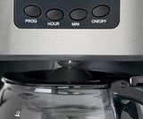 Caffettiera Clatronic® con timer, caraffa da 1,5 litri per 12-14 tazze di caffè, timer LCD 24h, funzione mantenimento in caldo, antigoccia, filtro removibile, display e spie luminose, 900W - KA 3642