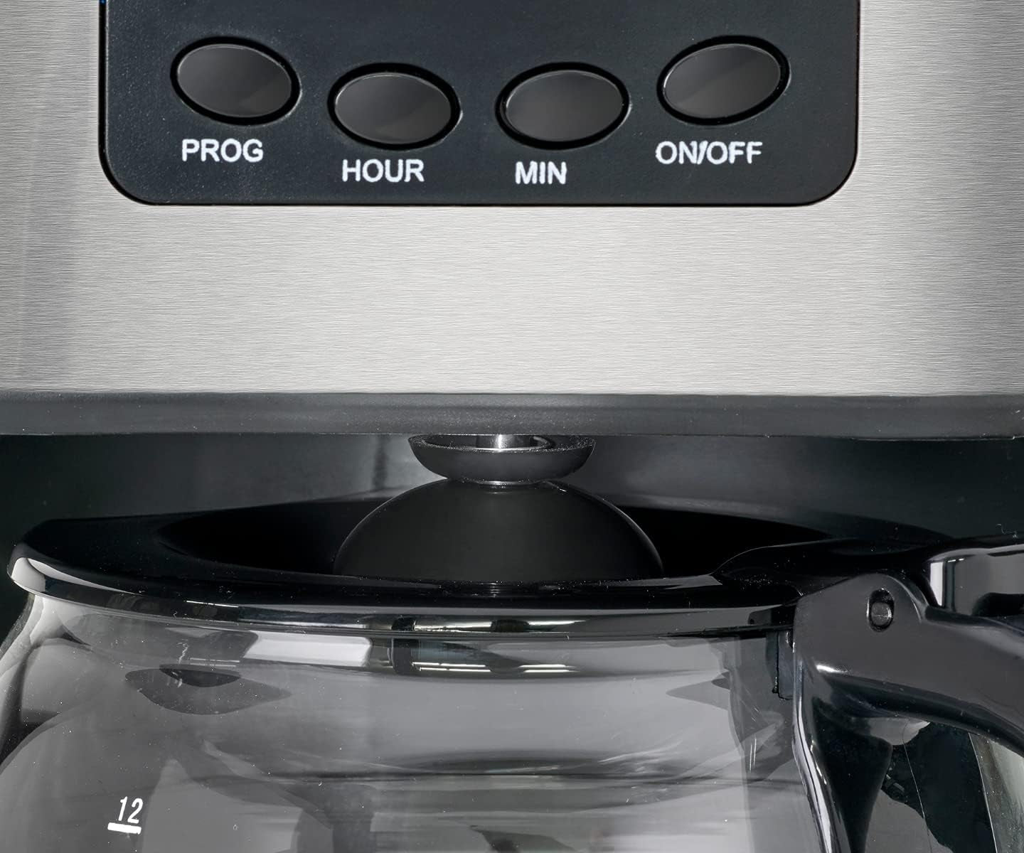 Caffettiera Clatronic® con timer, caraffa da 1,5 litri per 12-14 tazze di caffè, timer LCD 24h, funzione mantenimento in caldo, antigoccia, filtro removibile, display e spie luminose, 900W - KA 3642