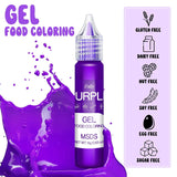 Colorante alimentare in gel - Colorante alimentare arcobaleno per torte, dolci, biscotti, amaretti - Colorante alimentare concentrato senza zucchero per decorare torte, bevande, uova di Pasqua, slime - 15 g ciascuno