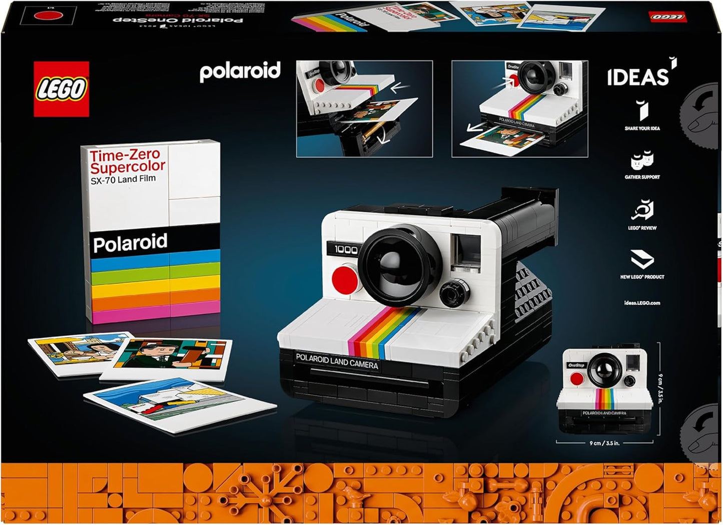 LEGO Ideas Polaroid Onestep SX-70 Set fotocamera per adulti, da collezione con dettagli autentici, attività creativa, regali fotografici per donne, uomini, lui, lei e adolescenti 21345 Set da costruzione Besuche den LEGO-Store