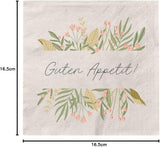 Grafik Werkstatt Tovaglioli Mit Spruch Groß | 20 pezzi | 16,5 X 16,5 cm | Grigio | Buon appetito!