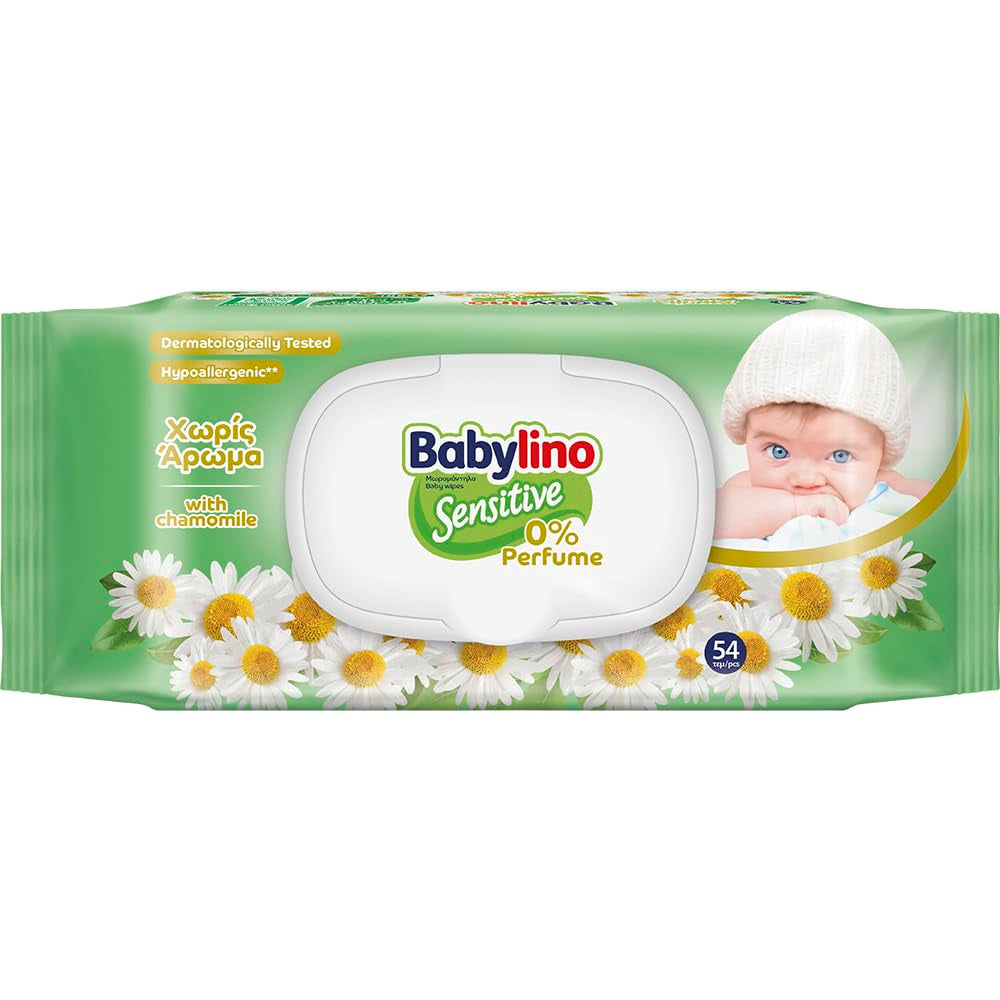 Salviette per neonati sensibili, 0% di profumo, 98% di formula naturale che ripristina l'equilibrio del pH della pelle, Sigillo di freschezza, 54 salviette