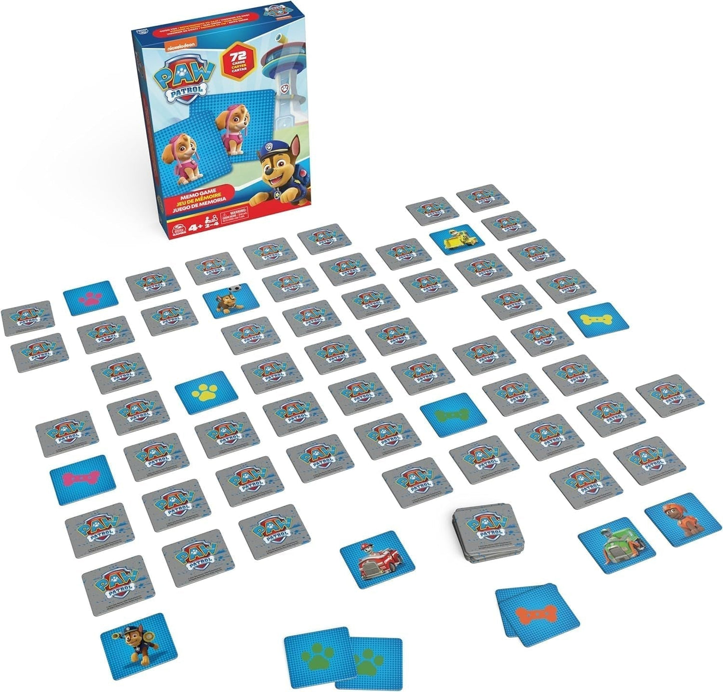 Spin Master Giochi Paw Patrol, gioco di memoria, giocattolo Paw Patrol, Chase, Stella, Marcus, Ruben, giochi di memoria con libri, per bambini dai 4 anni Action figures Naty Shop