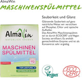 Almawin eco, detersivo piatti 2,8kg, 112 lavaggi, dosabile per diverse quantità di stoviglie Naty Shop