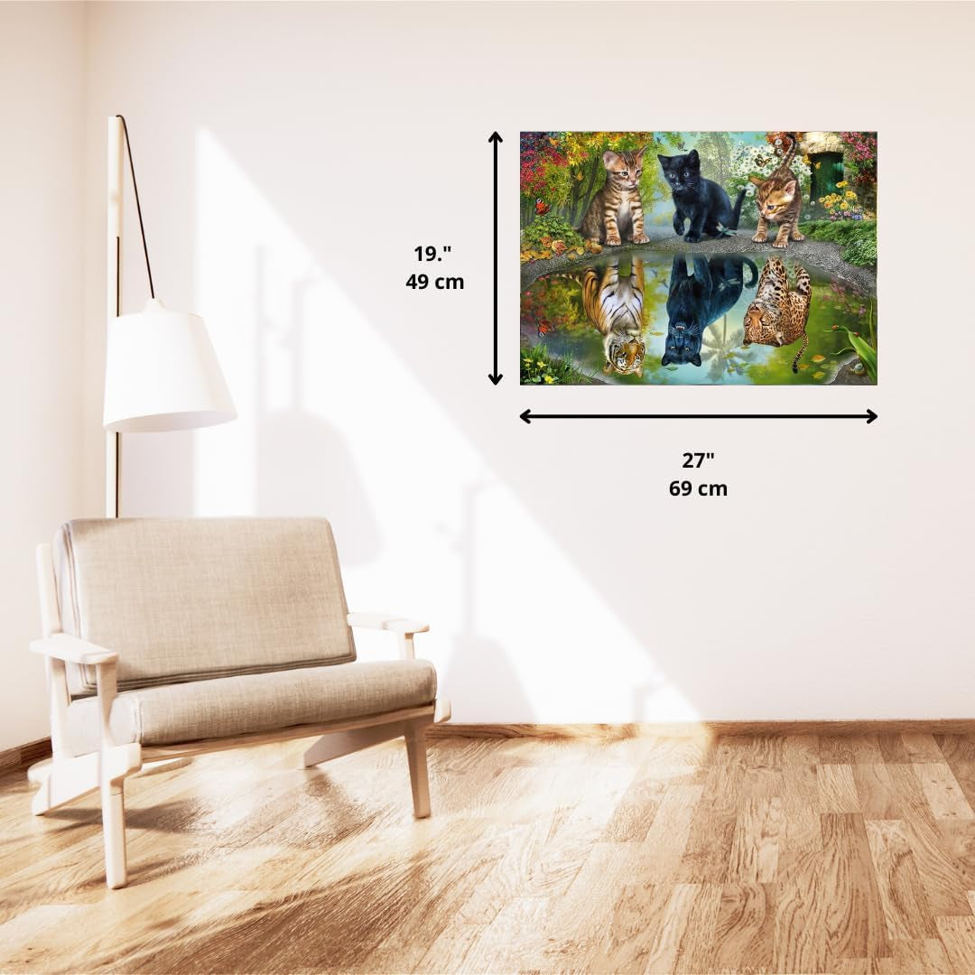 Schmidt Spiele 57392 Dream Big, gatti, puzzle 1000 pezzi Puzzle Naty Shop