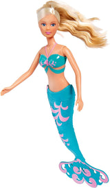 Simba 105733336 - Steffi LOVE Sirena Amici Magica Sirena Bambola con Sorella Evi, Delfino e Altro, Giocattolo per Bambini dai 3 Anni in su Bambole Naty Shop