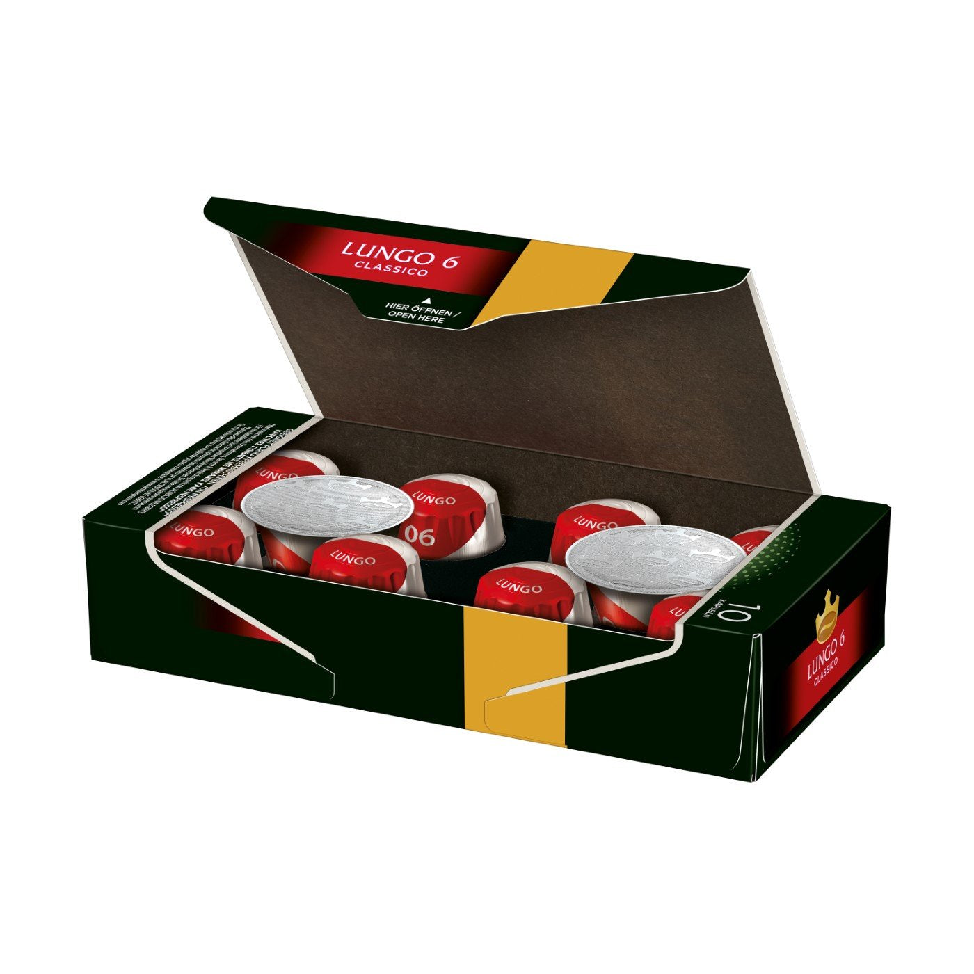 Jacobs Kapseln Lungo Intenso, Intensität 8 & Kapseln Lungo Classico, Intensität 6, 100 Nespresso®* compatibili Kaffeekapseln, 10er Pack, 10 x 10 Getränke