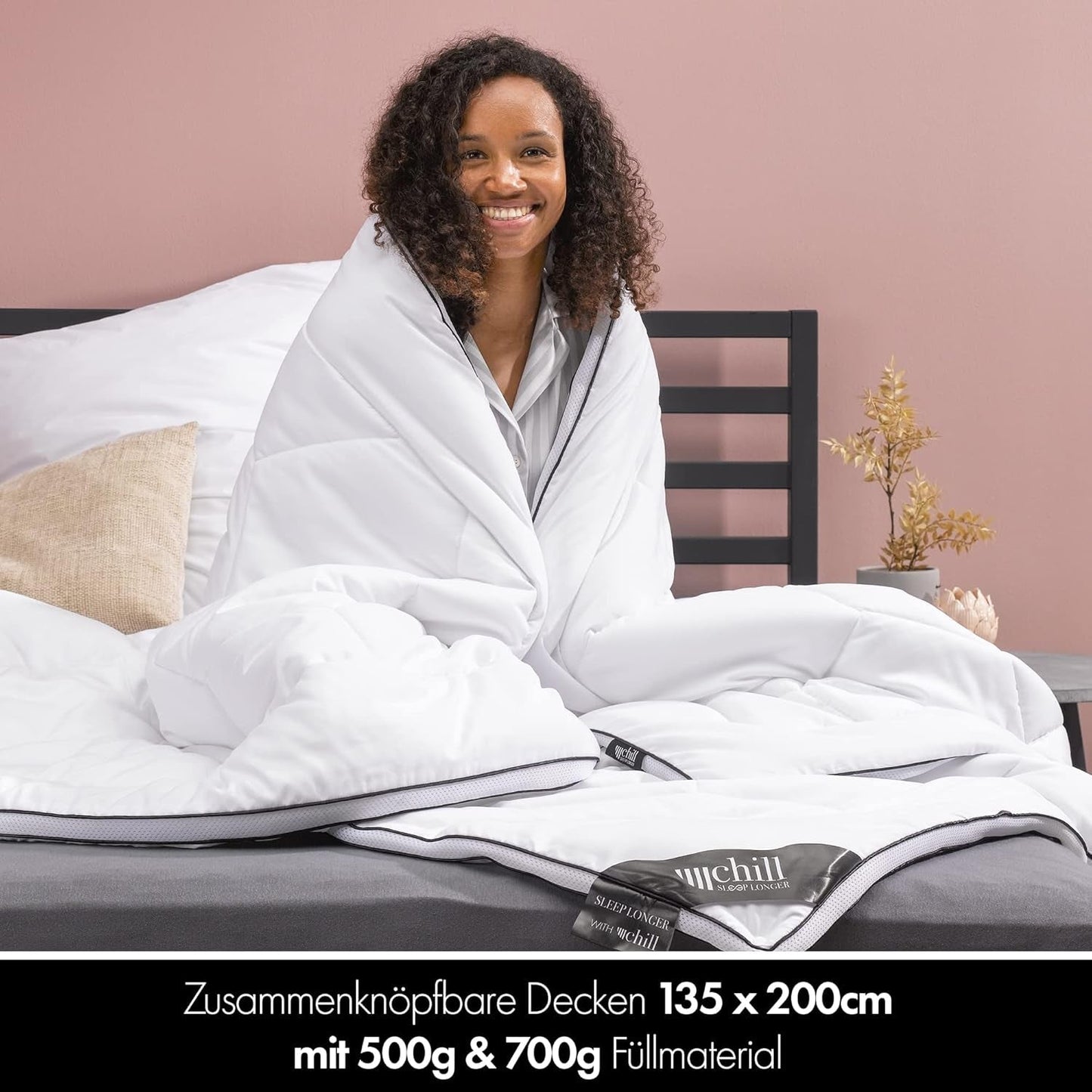 Trapunta 4 Stagioni 135X200- Trapunta 2 in 1 Tutte le Stagioni 135X200 - Trapunta Traspirante, Lavabile e Vegana - Trapunta Duo con Fascia Comfort per Dormire - Imbottitura 500G e 700G Trapunte e Trapunte Naty Shop