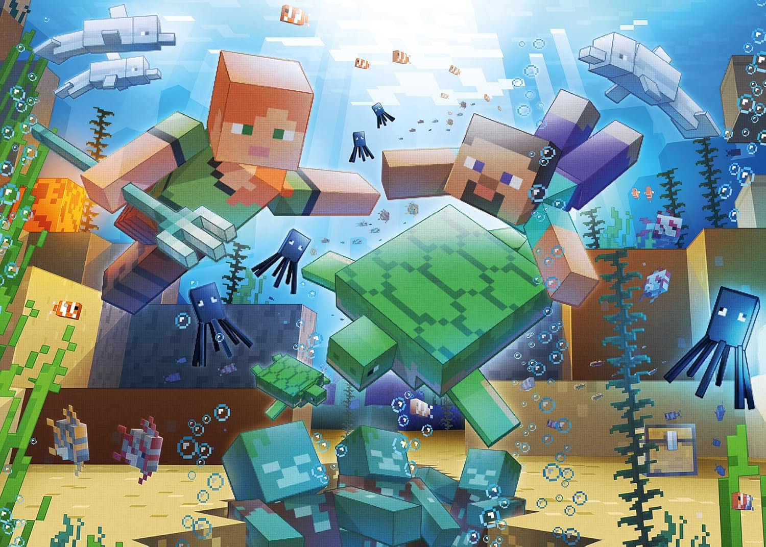 Ravensburger Puzzle 12000421 - Minecraft Mosaic - Puzzle Minecraft da 1000 pezzi per adulti e bambini 14+ Puzzle Naty Shop Nuovo design