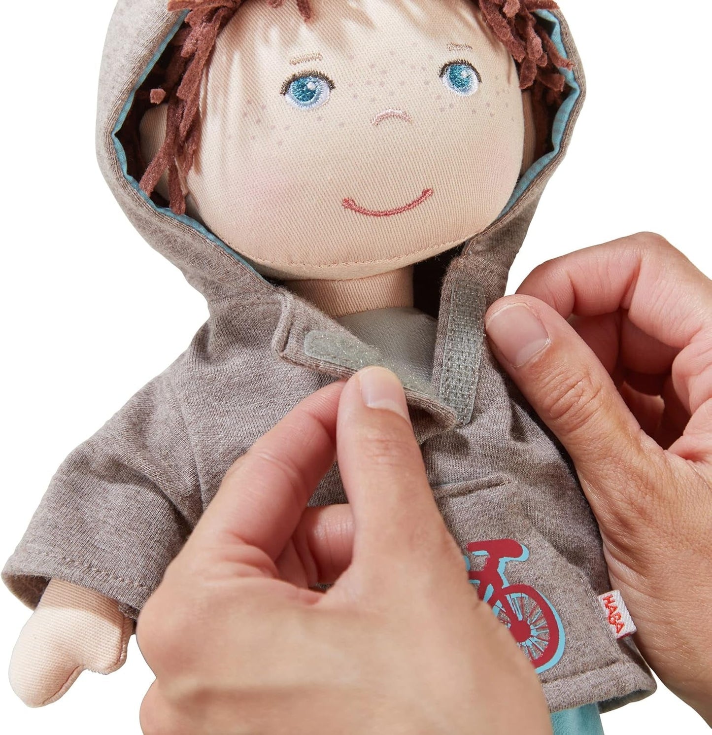 Bambola HABA Lian - Bambola di stoffa morbida 30 cm, ideale per neonati e bambini piccoli, lavabile e facile da vestire e svestire, dai 18 mesi - 1302109001