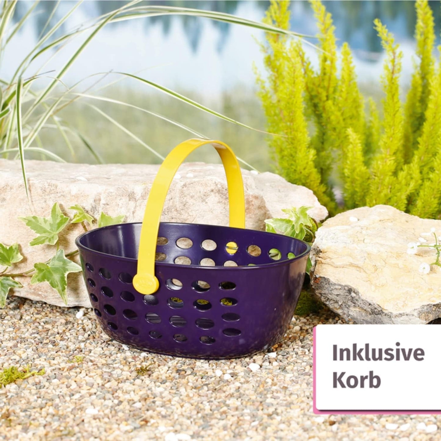 BABY Born 832790 Weekend Fishing - Set di accessori per bambola da pesca con lettino con stampa vivace, tavolino, bicchiere, cestino, anatroccoli e canna da pesca e maglietta lunga rosa, Rosa