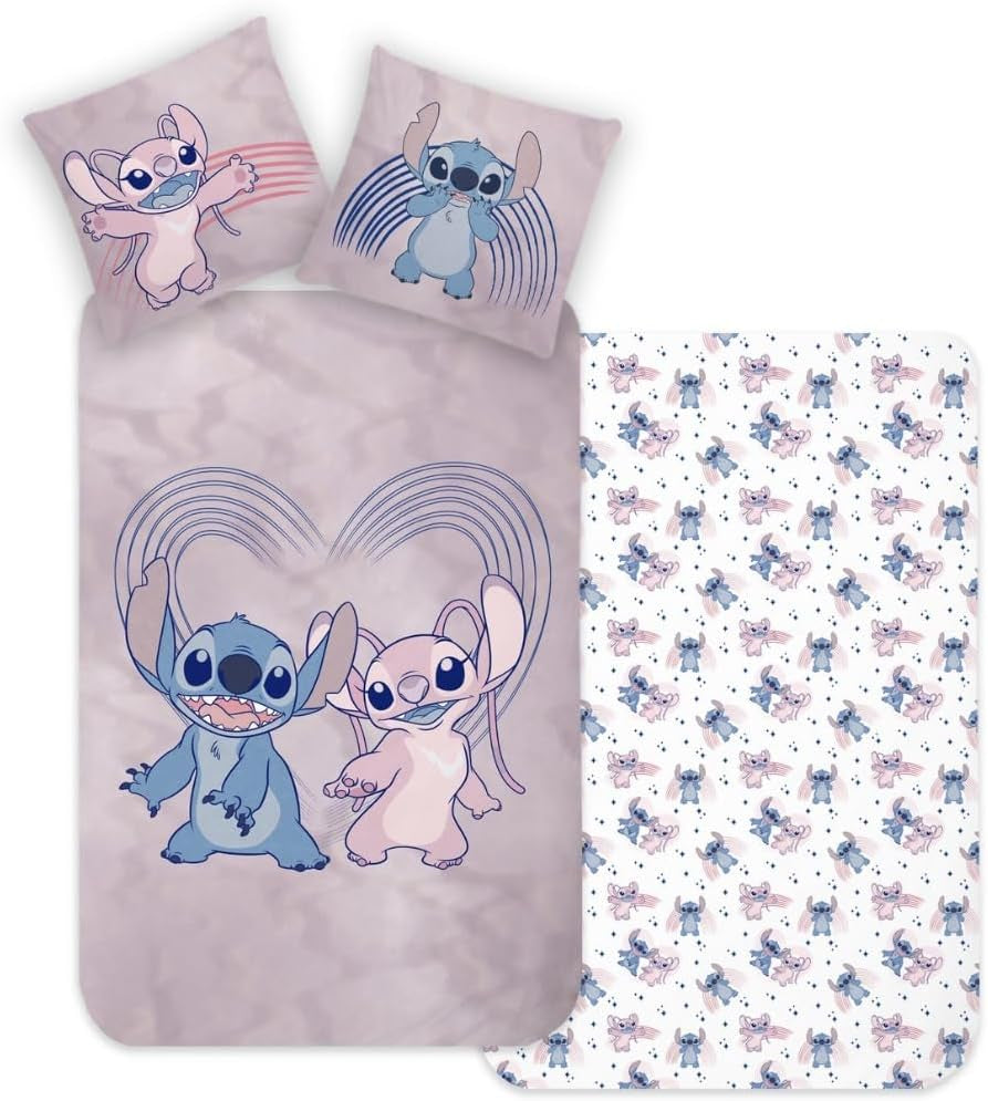 Biancheria da letto Stitch, biancheria da letto in cotone - bambini Naty Shop Flanella