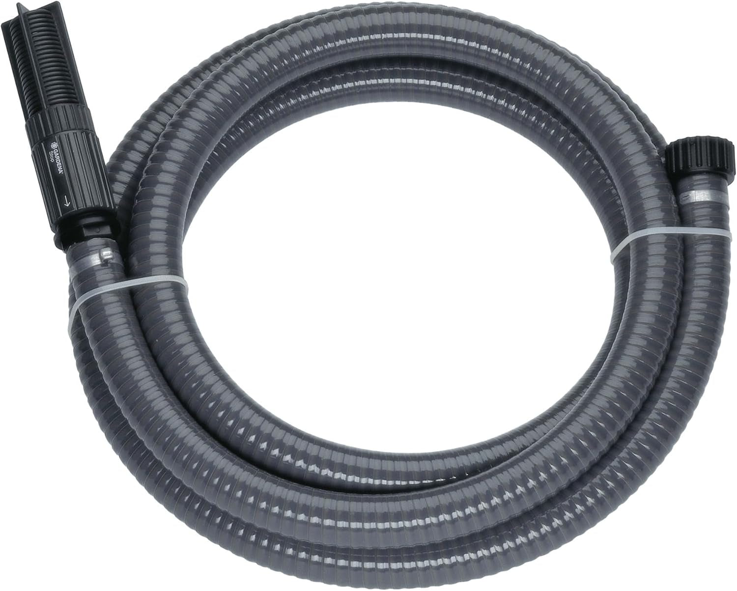 Set Pompa da Giardino Gardena 4100 Silent: Pompa per irrigazione Molto Silenziosa e Innovativa con Attacco di Aspirazione da 3,5 m e Tubo Classico da 20 m, Portata 4100 L/h, Motore da 550 W, Impermeabile, Economica (9051-20)