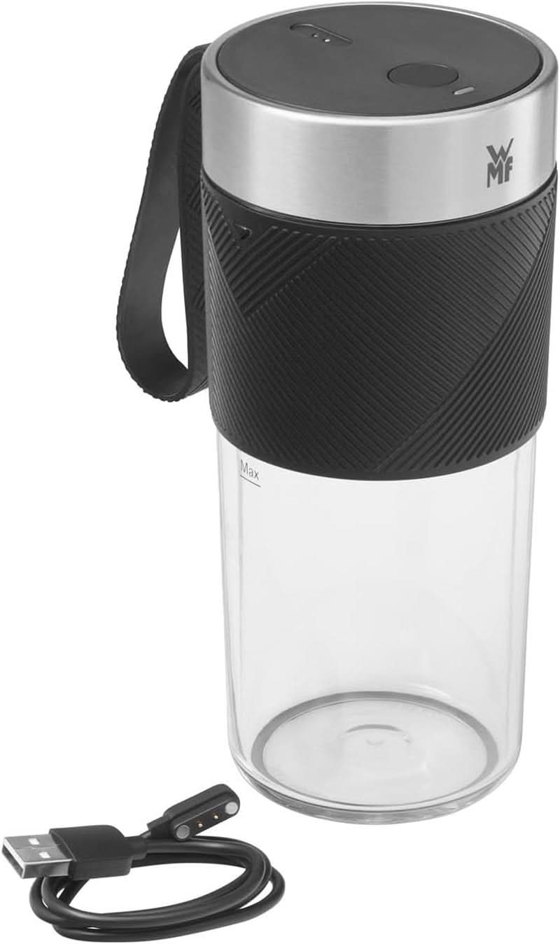 WMF Küchenminis Mix on the Go 300 Ml, Mini Mixer to Go, USB Mixer Smoothie Maker, Aufladbarer Personal Blender, Tragbarer Mixer per Smoothies, Shakes Kitchen Naty Shop