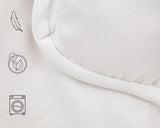 Piumino TRAMAS+ 200 Gr/M² per letto in fibre cave siliconate - 150X220 Cm - Certificato Oeko Tex - Bianco, morbido, caldo, minimalista - Letto 90 Cm Piumini e Trapunte Naty Shop