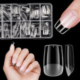 Unghie finte corte Ballerina 120 pezzi Colla su 12 misure Unghie artificiali corte Gel morbido Copertura completa Punte per unghie per unghie corte in gel S