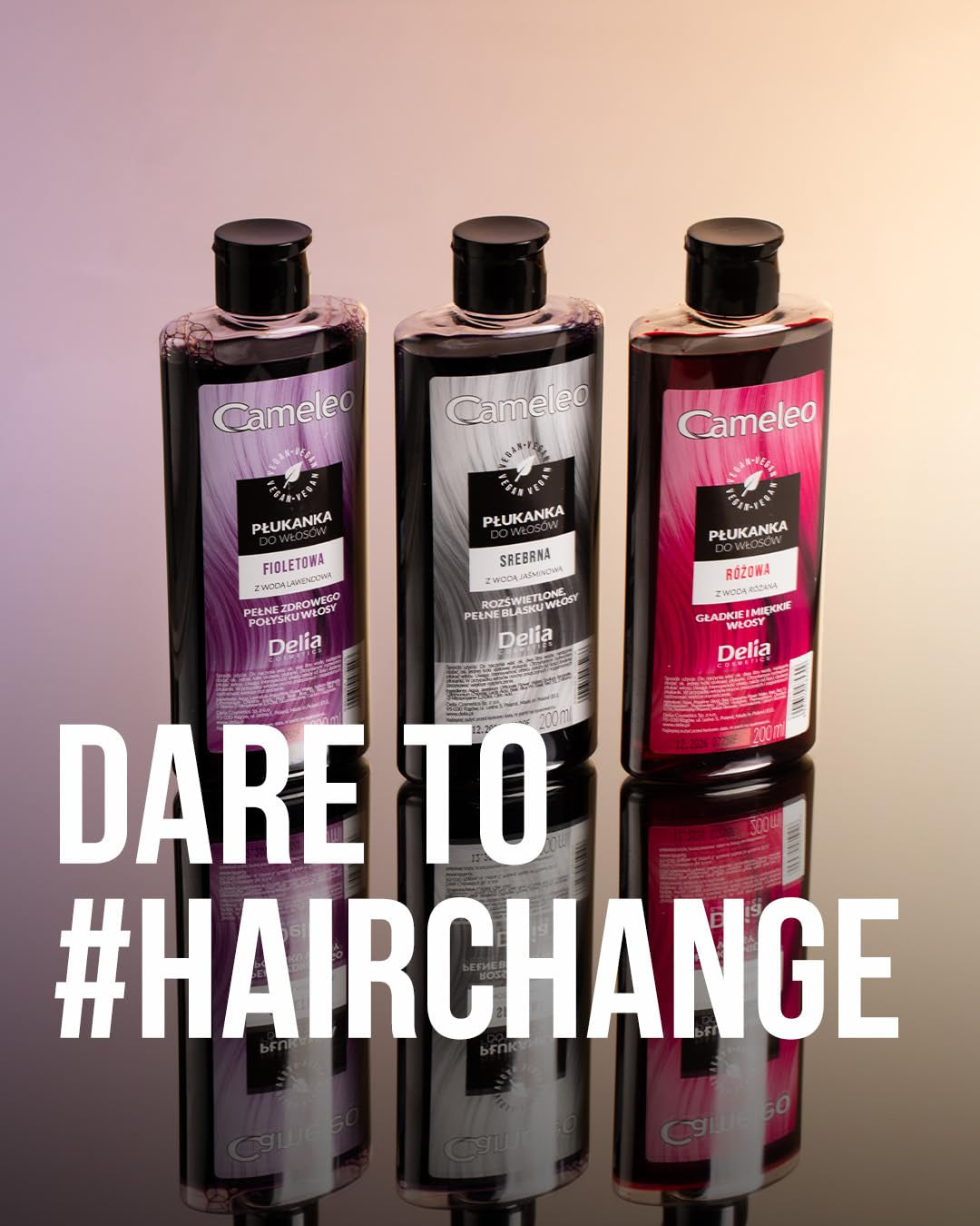 Cameleo - Tonico per capelli rosa all'acqua di rose senza tinta gialla Tinta semipermanente per capelli - Per capelli biondi e grigi - Colore e cura - Senza parabeni | Tintura per capelli Naty Shop da 200 ml