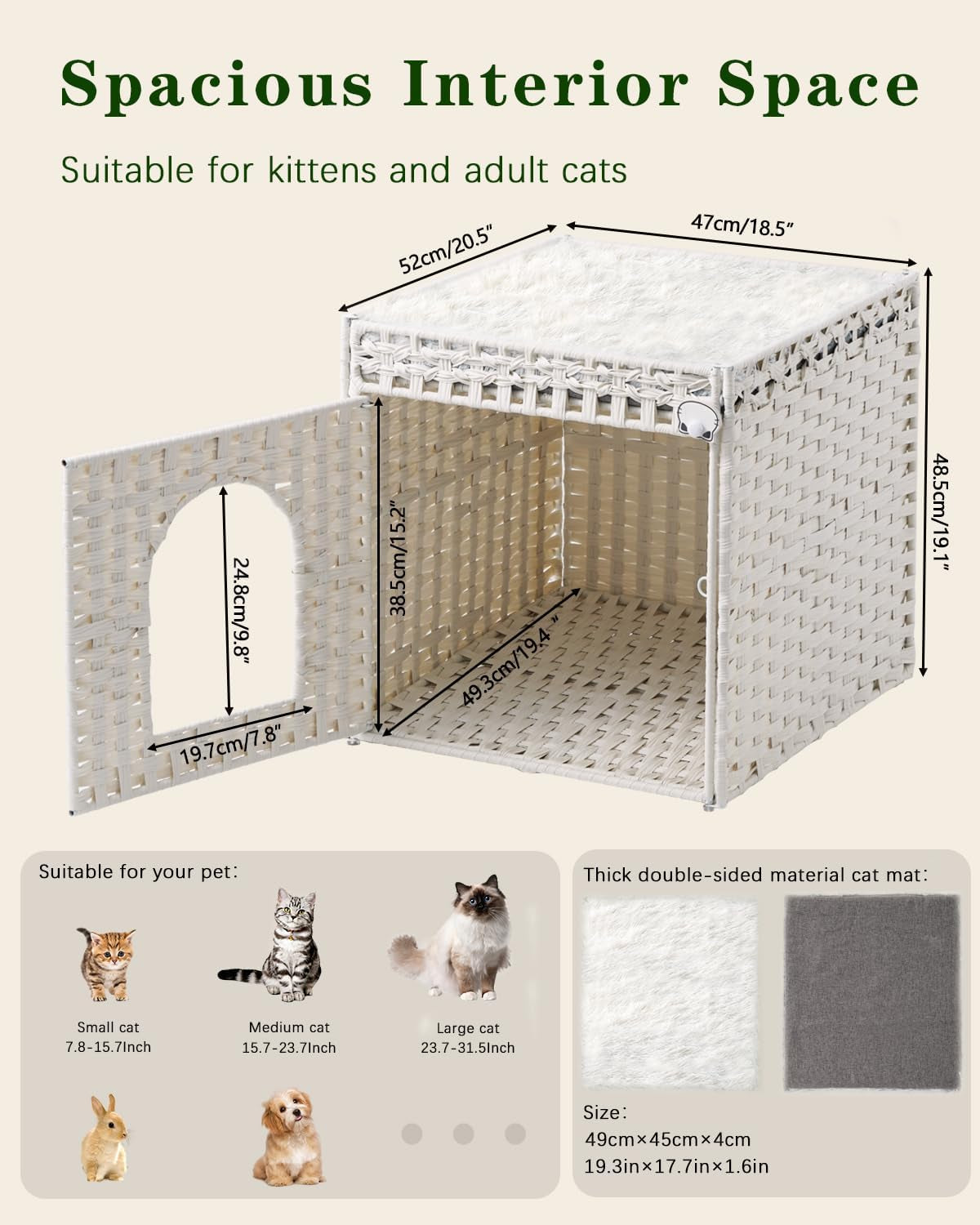 Coperte e Arredi, Animali Domestici, Grotte e Casette, Gatti, Letti per gatti, Gatti - Letti, materassi