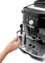 De'Longhi Magnifica S Smart ECAM 230.13.B Macchina per caffè espresso completamente automatica con montalatte per cappuccino, espresso, caffè e caffè lungo, pulsanti di selezione diretta e manopola di controllo, funzione 2 tazze, nero