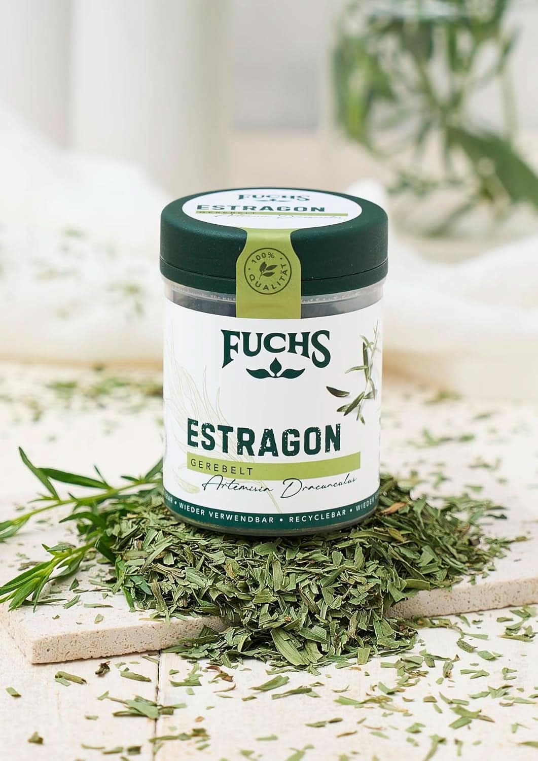 Fuchs, dragoncello, erbe francesi per condire insalate o salsa olandese, 10 grammi Condimente Naty Shop