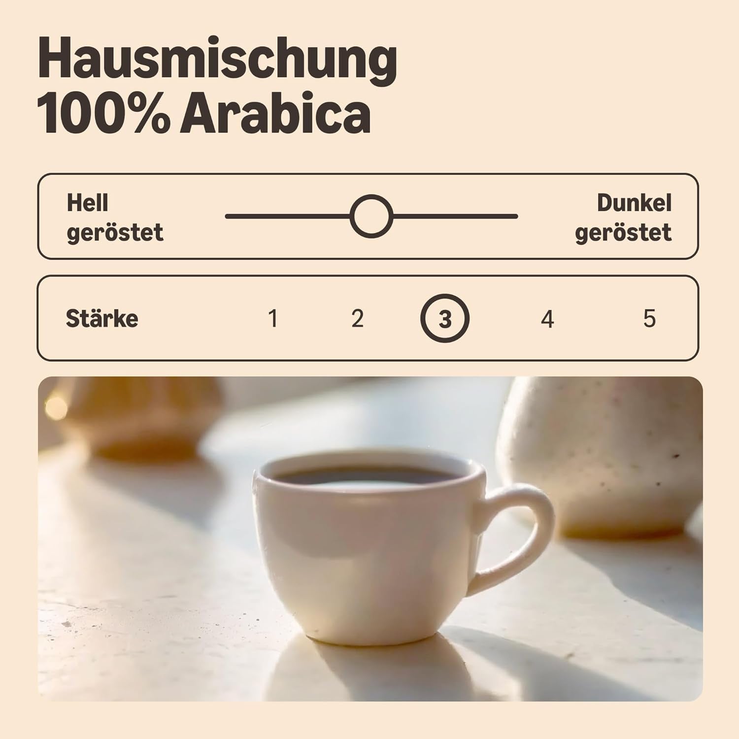 di Amazon Kaffeebohnen, Mittlere Röstung, 100% Arabica, Amaretto, 2kg (2 Packungen mit 1kg)