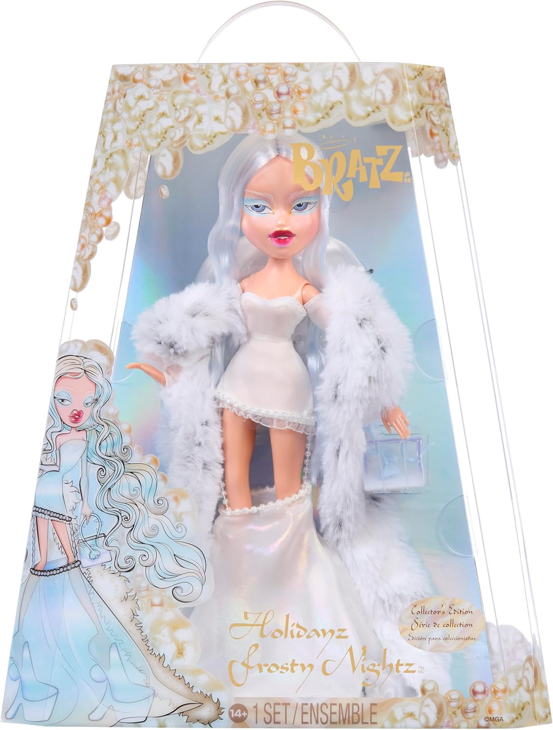 Bratz Holidayz Frosty Nightz - Chloe Doll (Collector's Edition) con abiti e accessori reali