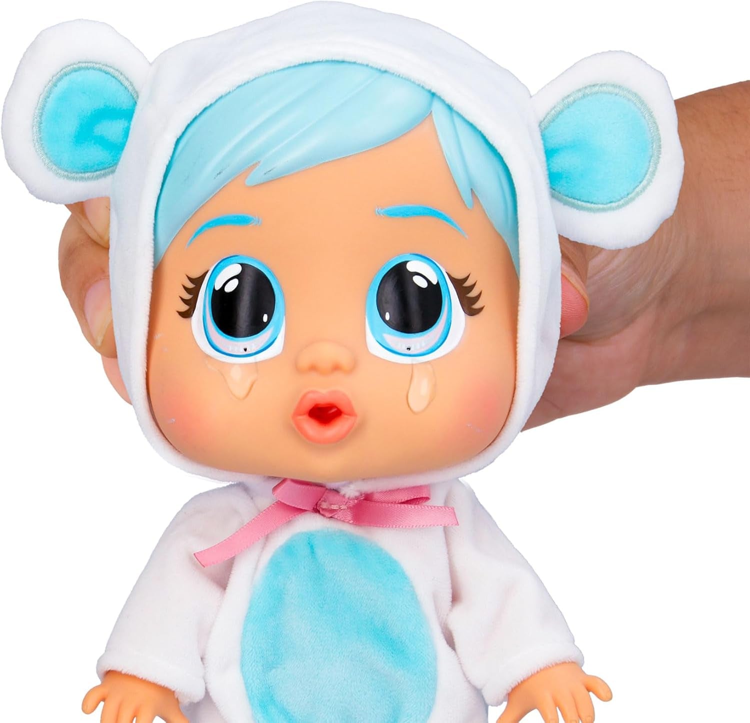 Cry Babies Loving Care Kristal bambola, bambola Kristal Loving Care con 3 accessori per giocare con il dottore, assistenza infermieristica, piangere con lacrime vere, giocattolo per bambini di 18 mesi