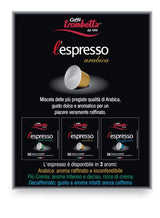 Caffè TROMBETTA L'Espresso, Italien Kaffee Nespresso compatibile Kapseln. Aus 100% Arabica mit einem vollmundigen und körperreichen - 50 Kapseln, 50 Stück (1er Pack)