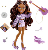 BRATZ Pop Starz Sasha – Bambola alla moda con portachiavi da collezione, vestito e accessori musicali