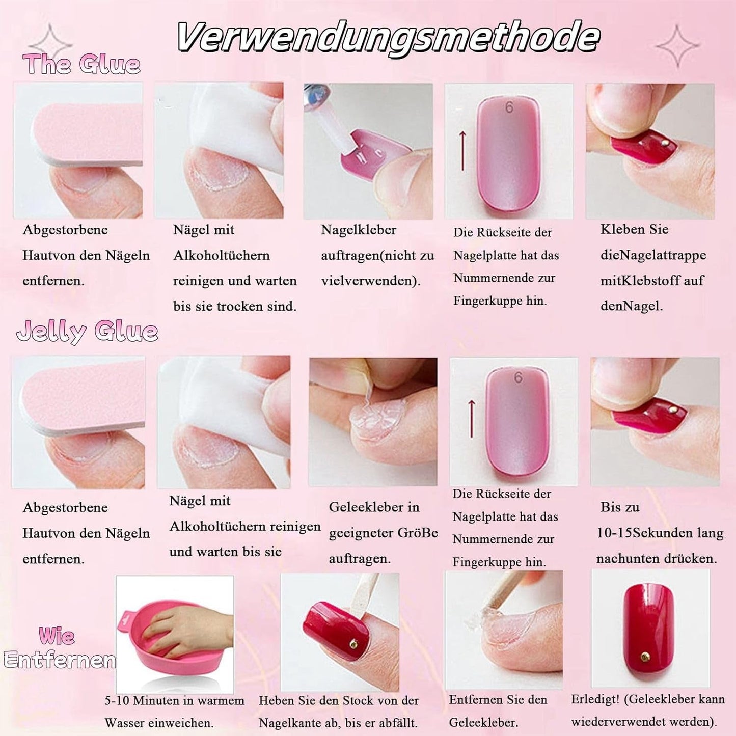 24 pz Rosa Tinta Unita Unghie Finte Autoadesive Neutre Unghie Finte Medio Quadrato Morbido Gel Per Le Donne FAI DA TE Copertura Completa Glitter unghie finte