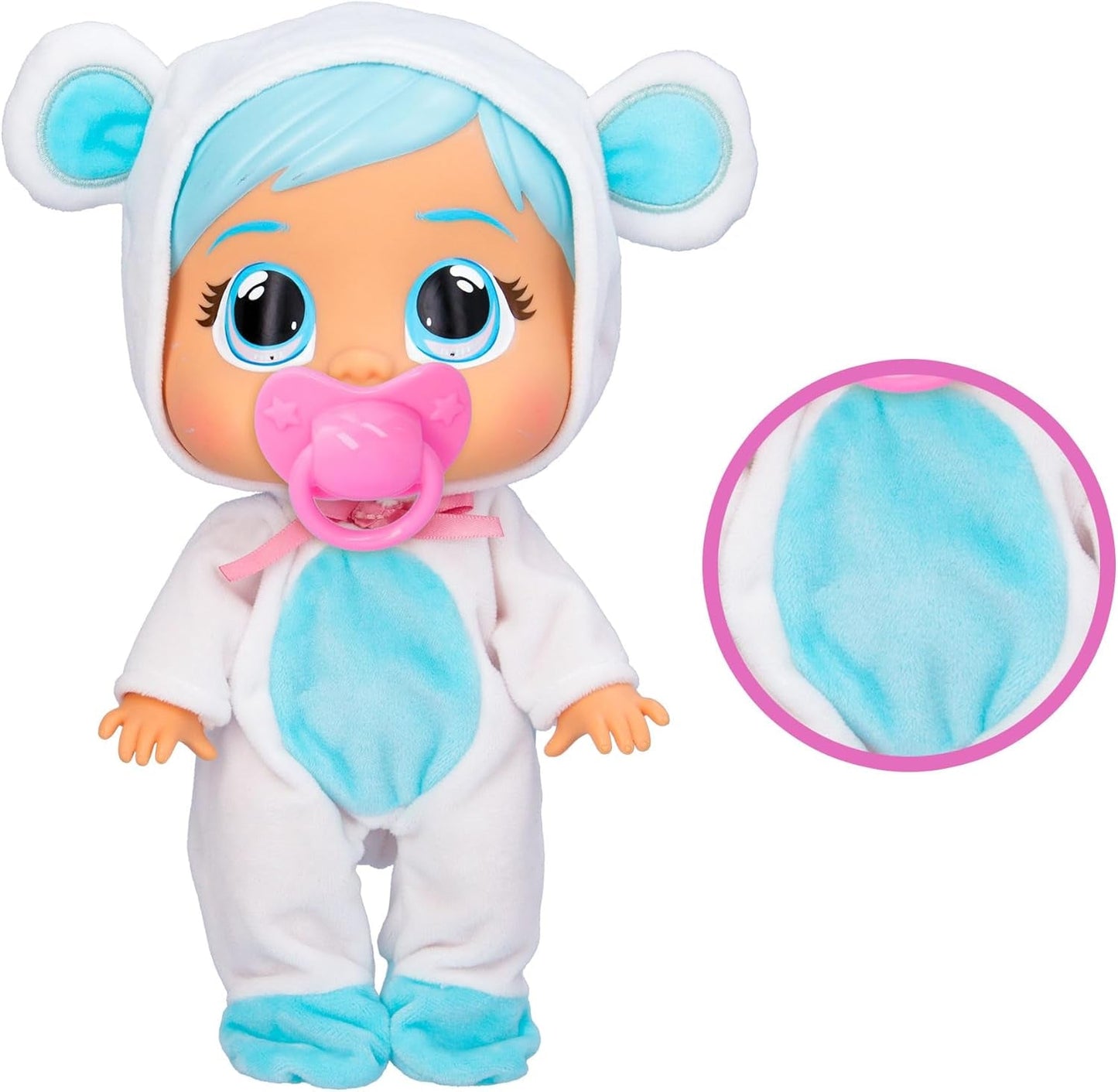 Cry Babies Loving Care Kristal bambola, bambola Kristal Loving Care con 3 accessori per giocare con il dottore, assistenza infermieristica, piangere con lacrime vere, giocattolo per bambini di 18 mesi
