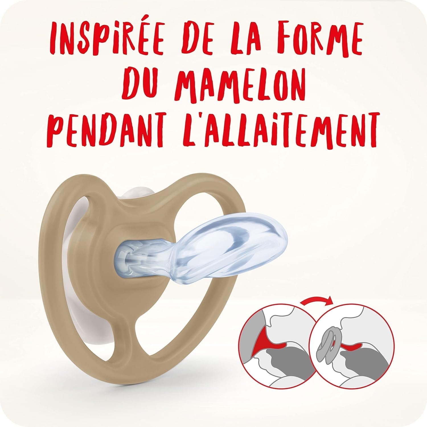 Ciuccio NUK Space per bambini 6-18 mesi, aperture extra grandi per pelli sensibili, silicone senza BPA, motivo zebrato, confezione da 2