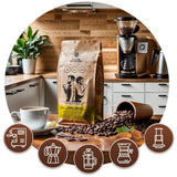 Set di caffè in grani 2x1kg 2000g | Brasile Mogiana | Brasile Cerrado | Brasile | Caffè speciale | Appena fritto