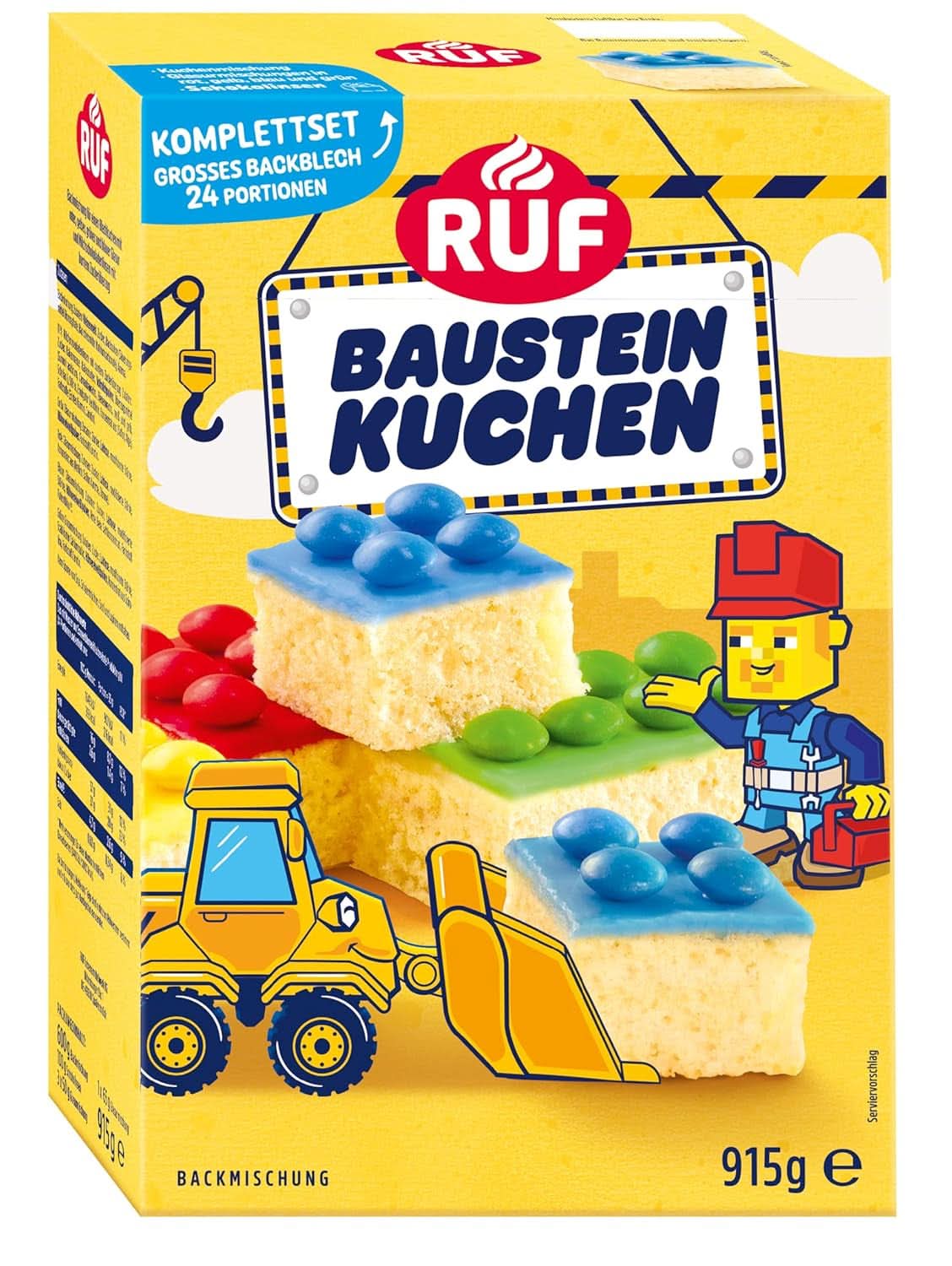 RUF Mix per torte vari colori Glasse e Decor Naty Shop 915 grammi Torta del Costruttore