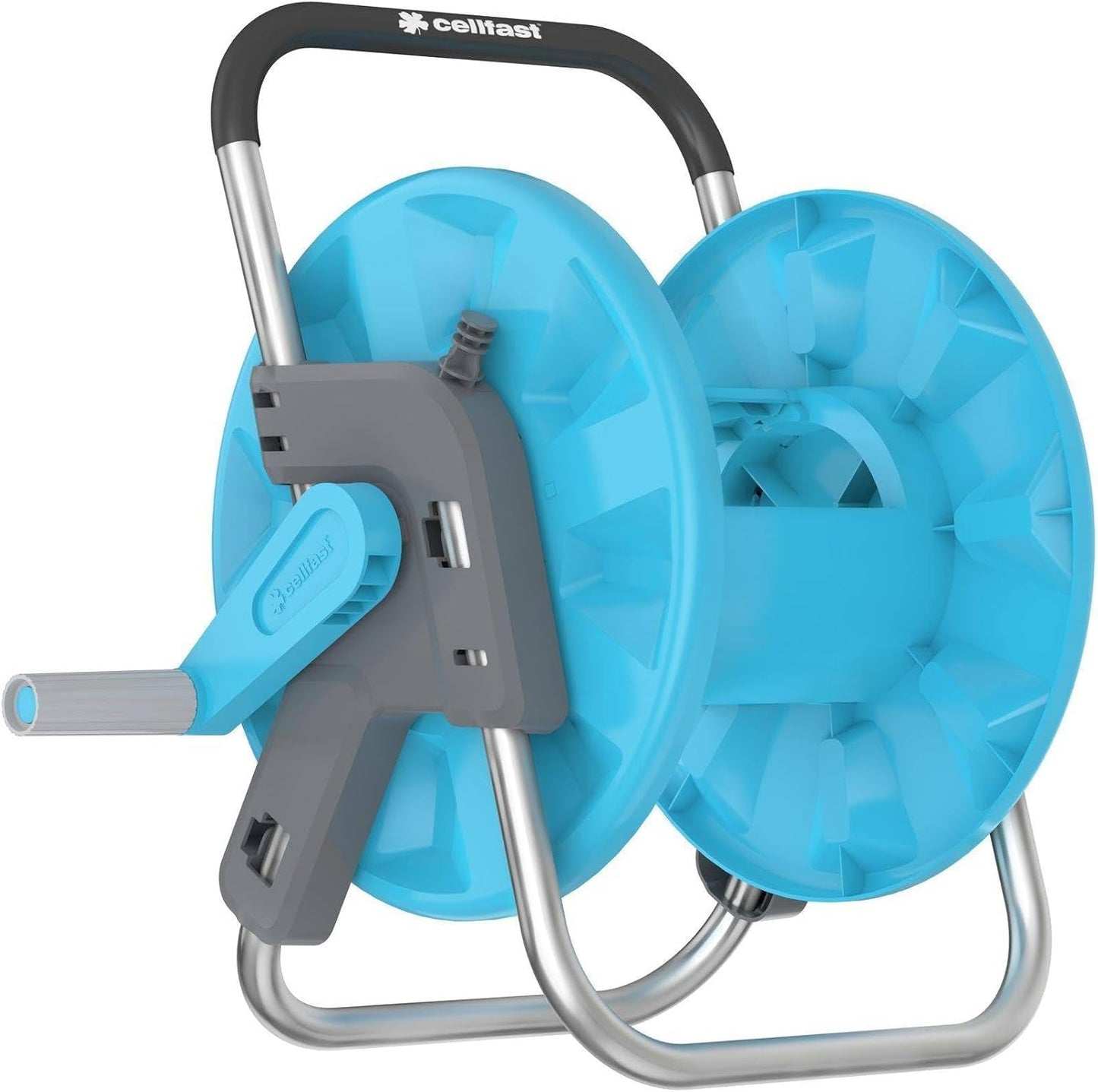 Avvolgitubo CELLFAST, Avvolgitubo da giardino resistente alla corrosione, impedisce al tubo di piegarsi, 1/2" 45 m Aluplus
