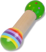 Eichhorn - Set musicale da 2 pezzi, include giocattolo con campanelli e bacchetta sonora, strumenti musicali in legno colorati, da 1 anno Giochi per bambini Naty Shop