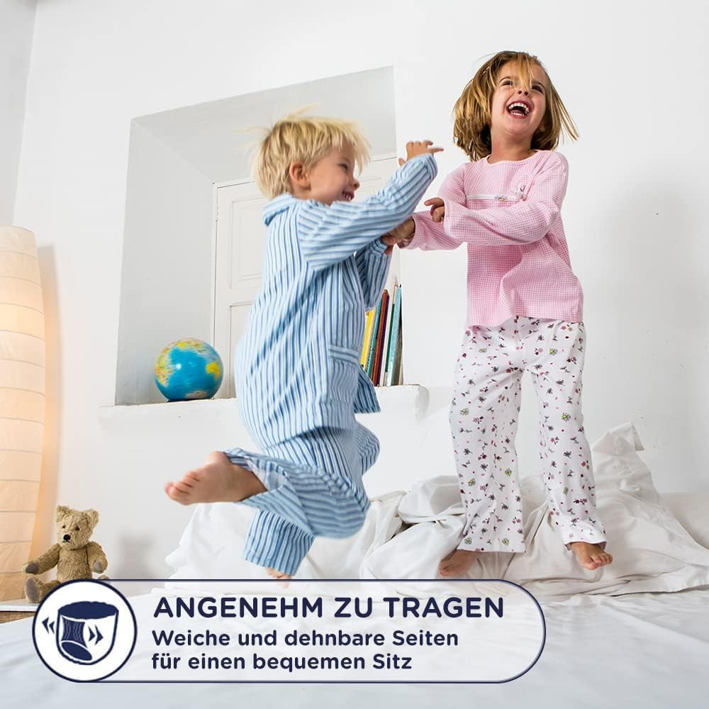 Huggies DryNites Pannolini notturni super assorbenti per ragazze 3-4 anni (12-21 kg) 4 x 16 conteggi (64 conteggi totali) Confezione mensile di mutandine