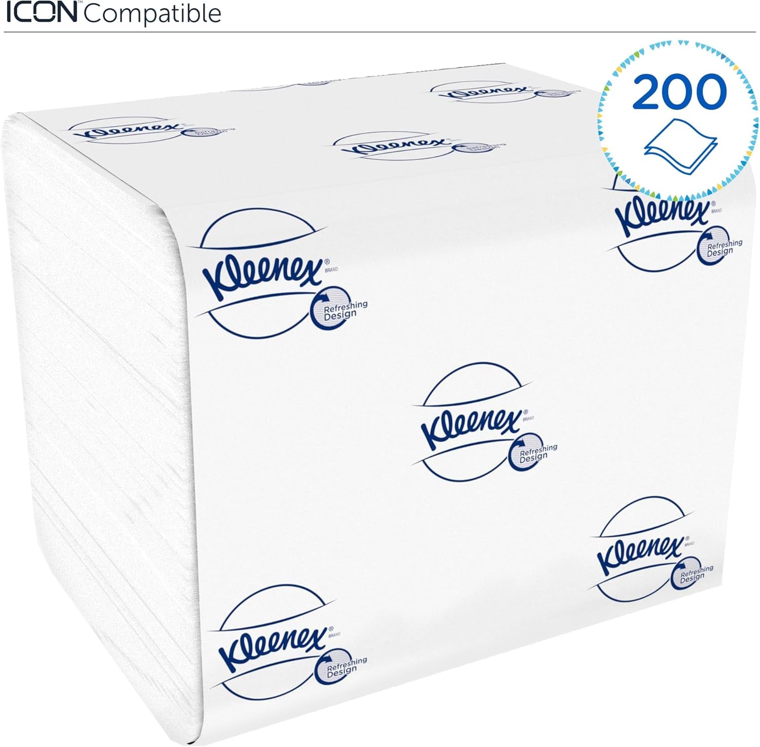 Carta igienica Kleenex a foglio singolo 8408, carta igienica a 2 veli in confezioni sfuse, realizzata con carta certificata FSC, 36 confezioni x 200 fogli (7.200 fogli)
