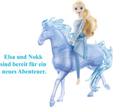 Mattel DISNEY Frozen Elsa e Nokk - Bambola Elsa articolata, maestosa figura acquatica di Nokk, ispirata al secondo film, per bambini dai 3 anni in su, HLW58