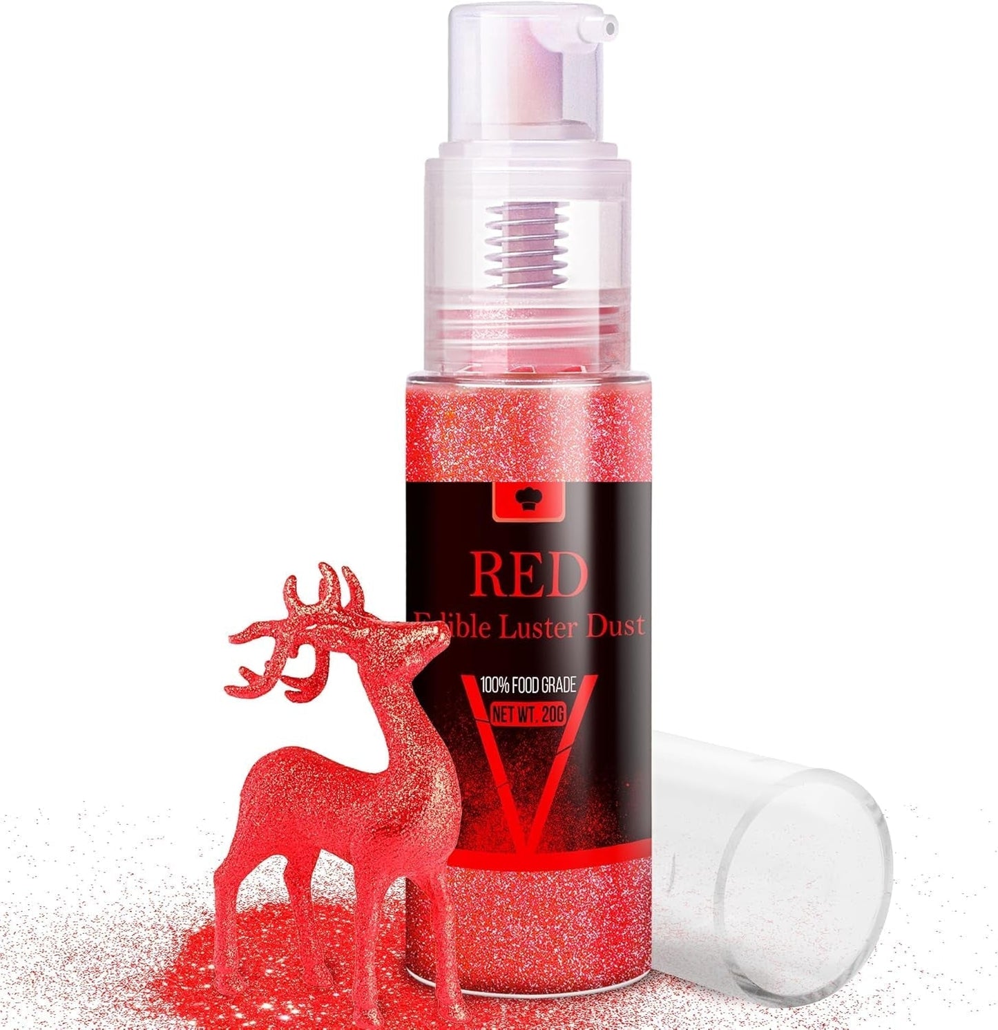 Set spray commestibile con glitter - Polvere glitter iridescente da 20 g per bevande, champagne, torte - Colorante alimentare metallico commestibile per cocktail, vino, liquori, dolci, torte