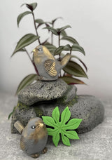 Set 3 decorazioni in zucchero commestibile, Uccelli Esotici Decorazioni in Pasta di Zucchero Nati Shop
