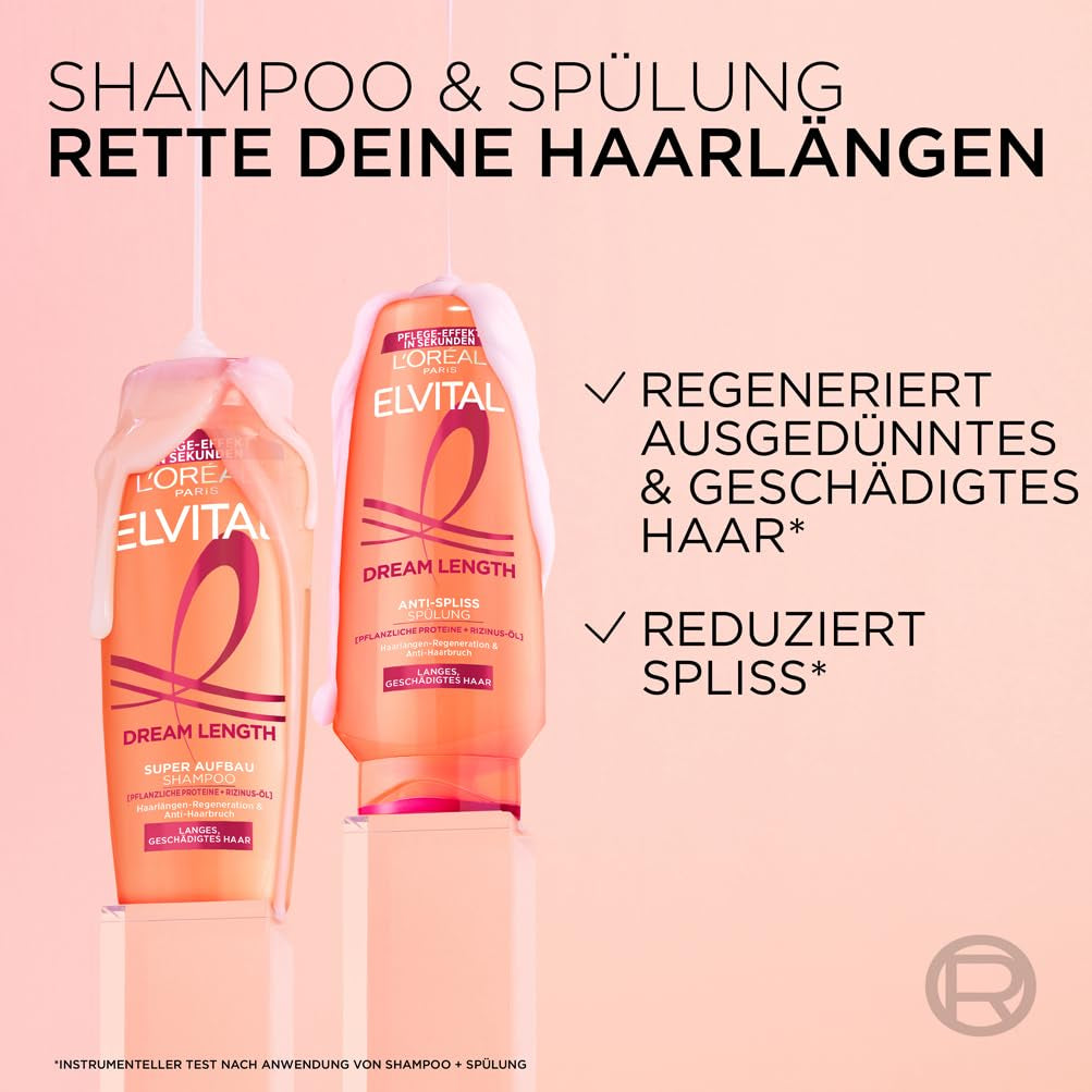 L'Oréal Paris Elvital Dream Length Super Shampoo Costruttore, per capelli lunghi da sogno L'Oréal Doccia e Bagno
