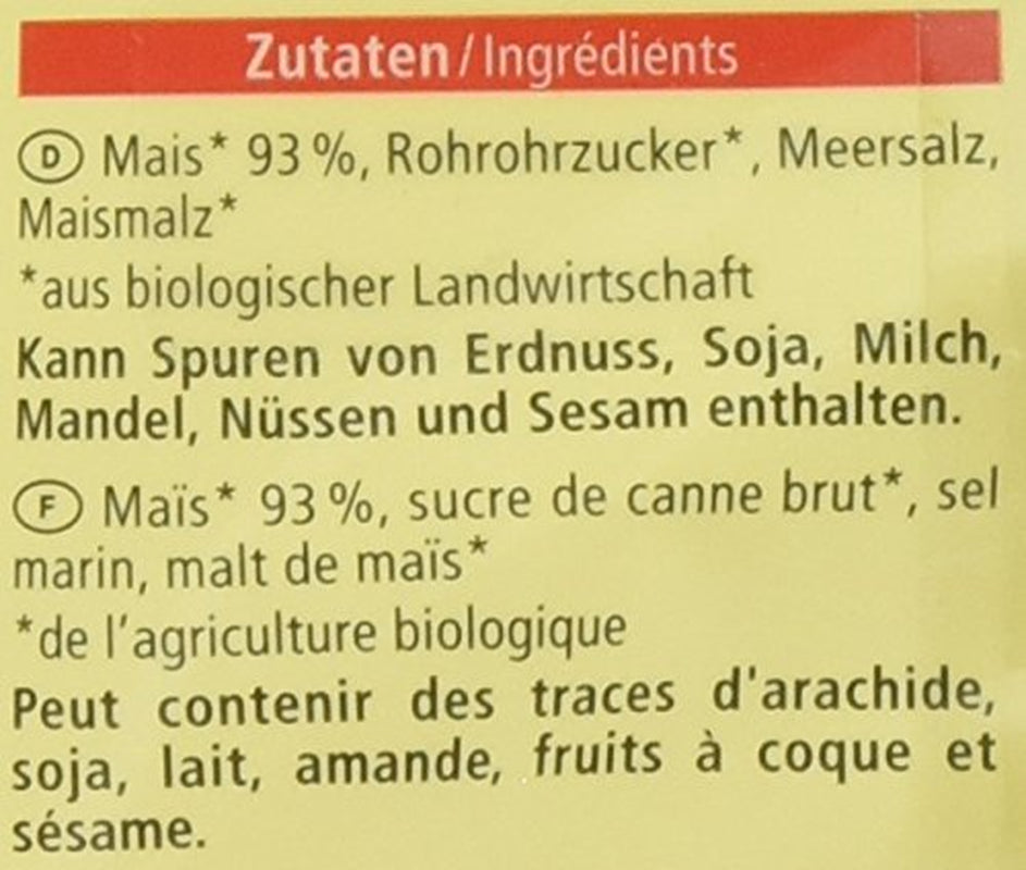 Cornflakes Bio, Senza Glutine, 375G Cereali Naty Shop