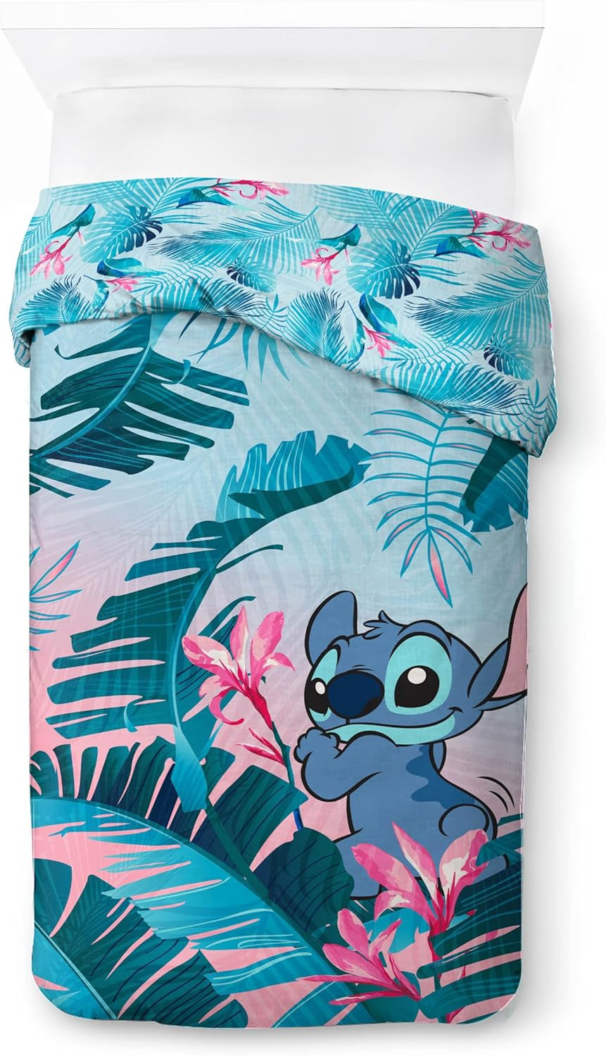 Set biancheria da letto per bambini Biancheria da letto floreale Lilo e Stitch - bambini Naty Shop