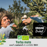 ORIGEENS BIO YERBA MATE CON MENTA E LIMONE 200 G - Freschezza I Bio Yerba Mate non torrefatto, foglie, senza steli e polvere