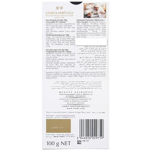 Lindt Excellence 78% Cocoa Bar - Barretta vegana al cacao Intensity Persistence 100g Regalo ideale